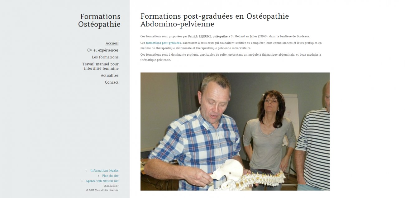 Visitez Formations Ostéopathie