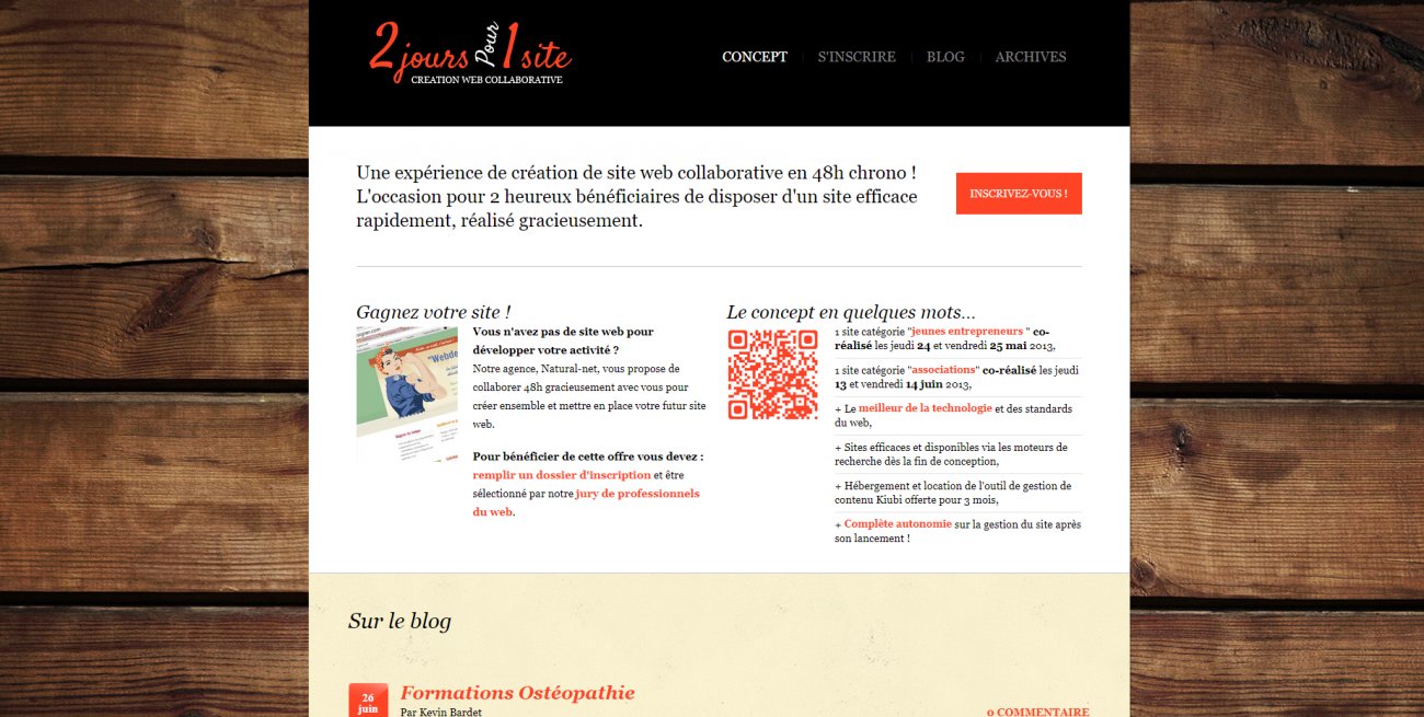 Visitez 2jourspour1site