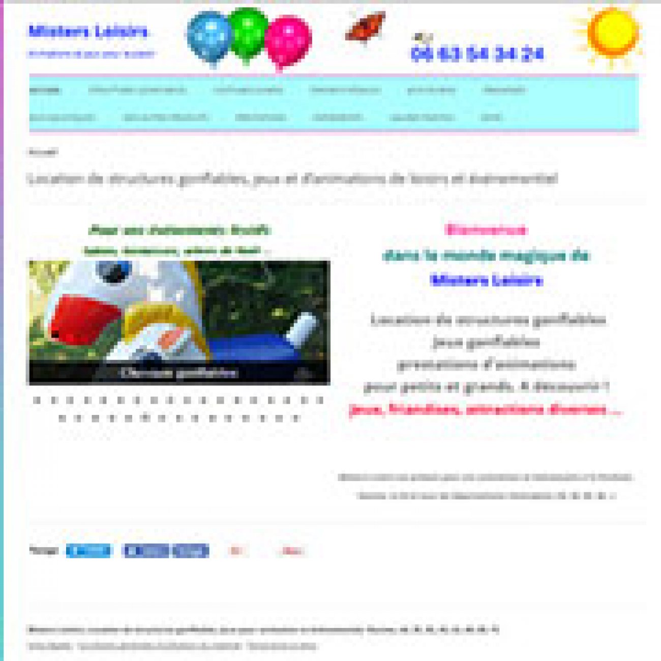 Visitez Misters Loisirs, location de jeux pour enfants, 44