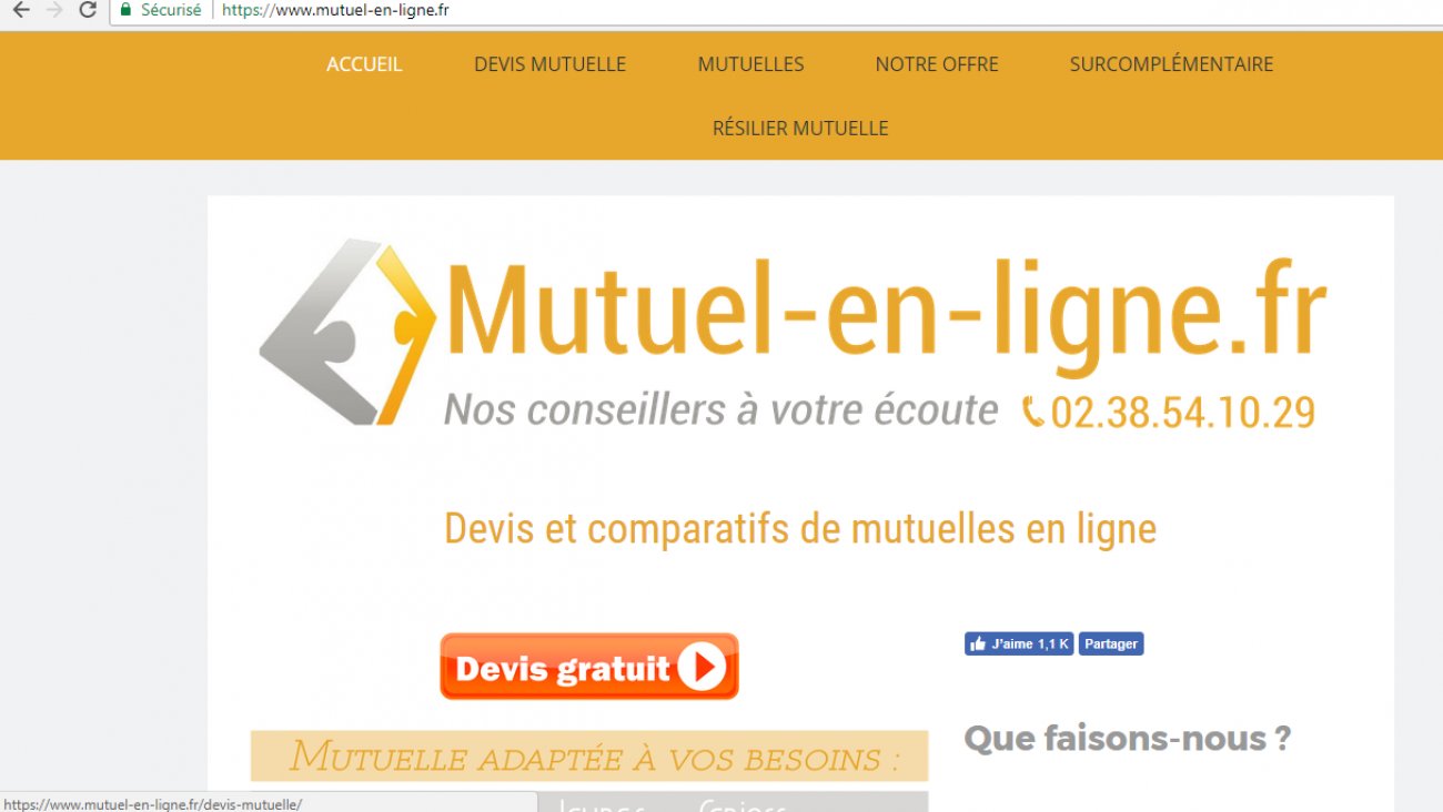 Visitez mutuel en ligne 