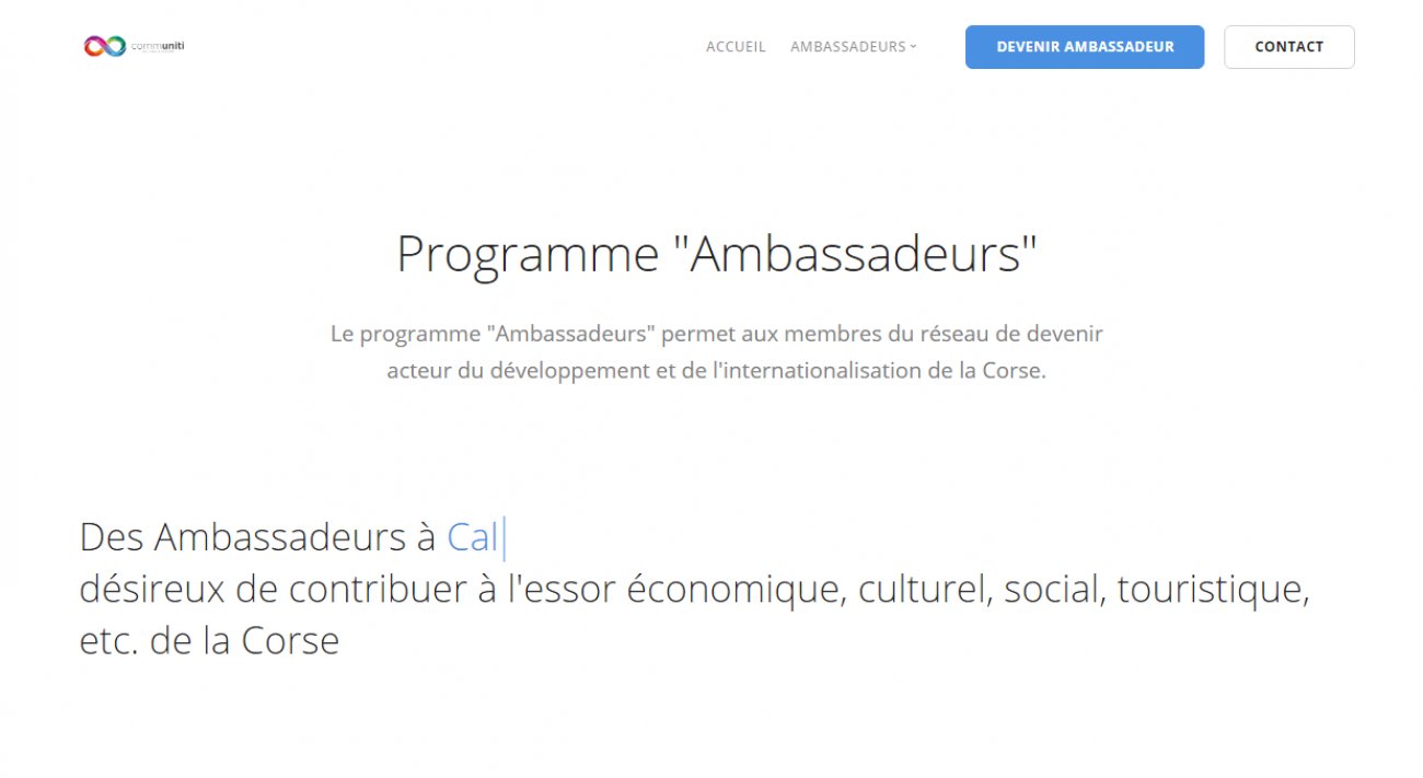 Visitez Le Réseau des Ambassadeurs de la Communauté Corse