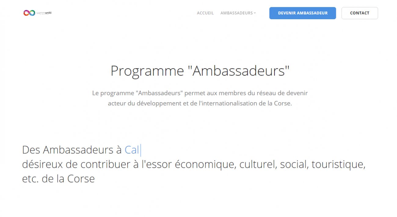 Visitez Le Réseau des Ambassadeurs de la Communauté Corse