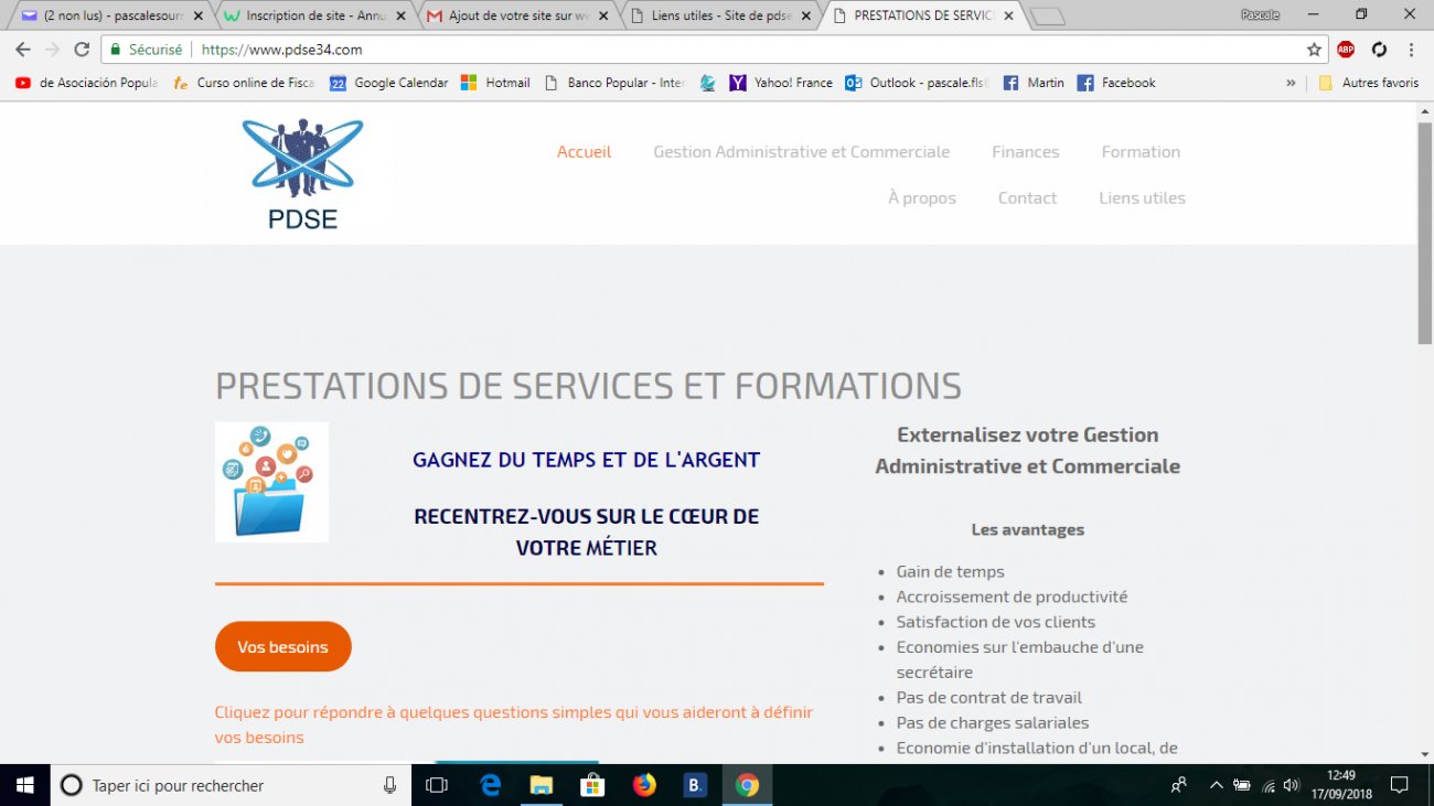 Visitez Prestations de services et formation aux entreprises