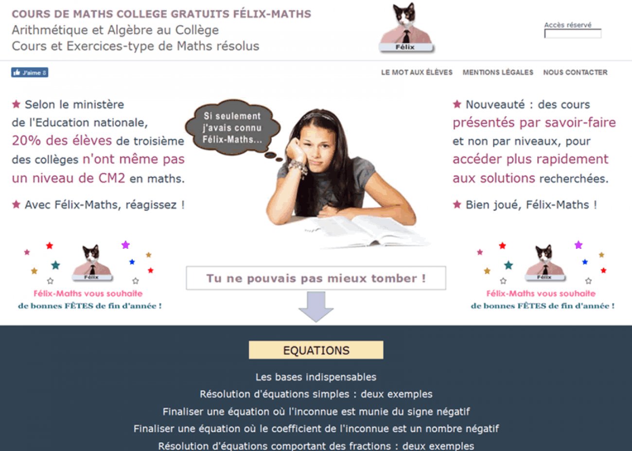 Visitez Cours de Maths Collège Gratuits en Ligne