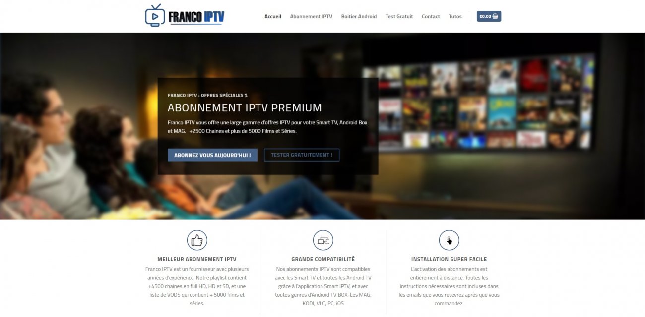 Visitez Franco IPTV - Abonnement IPTV Premium