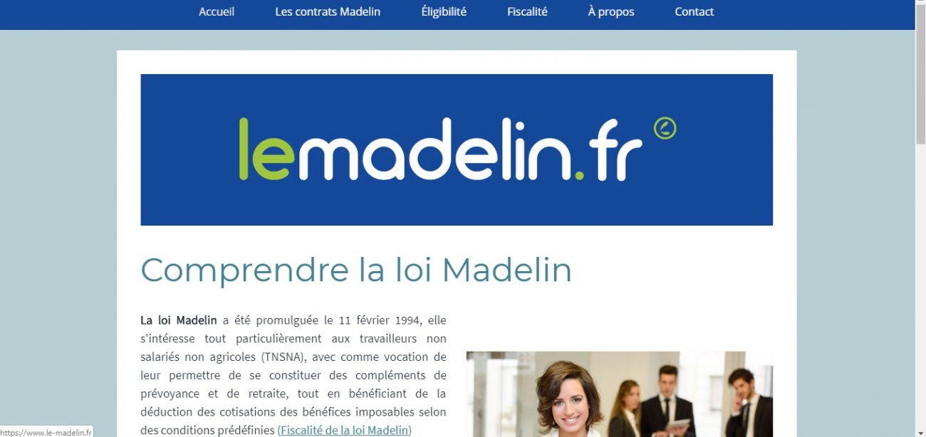 Visitez Comprendre la loi Madelin