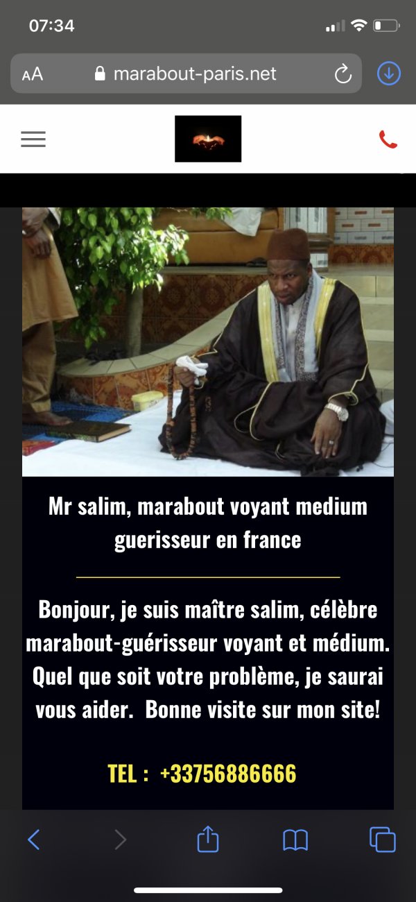 Visitez Mr salim, marabout voyant medium guerisseur en france