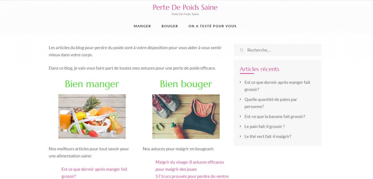 Visitez Perte de poids saine