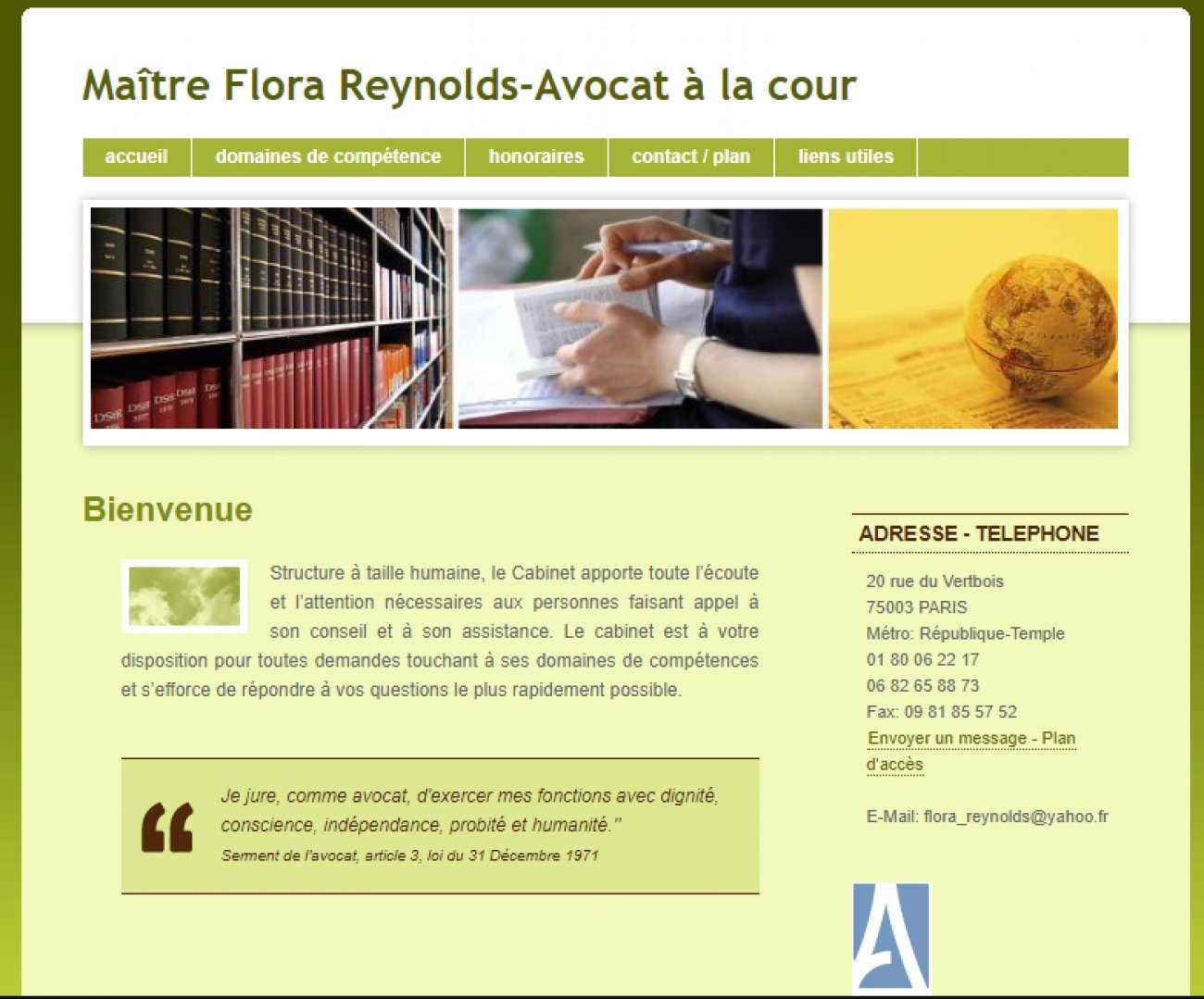 Visitez Avocat Reynolds